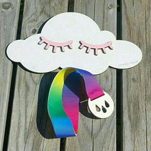 Load image into Gallery viewer, Rainbow Cloud Bow holder
