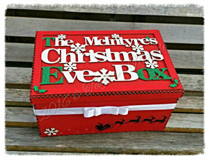 Christmas Eve Wooden Box With Lid