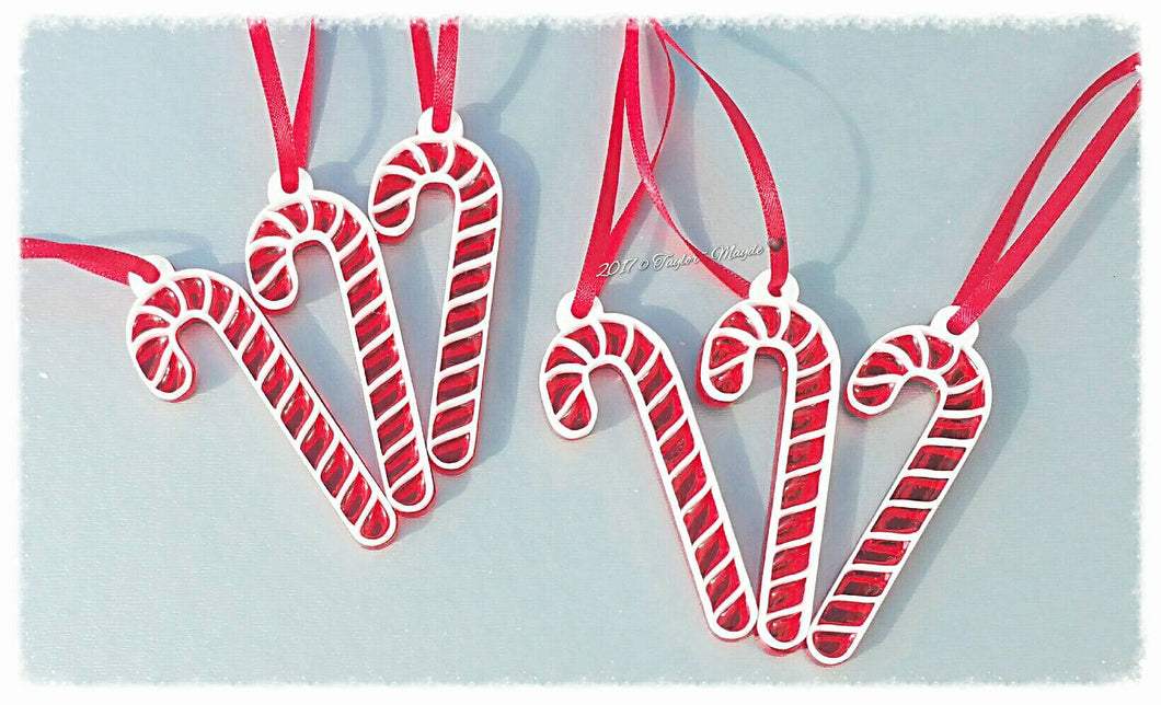 Candy Cane Christmas tree decorations