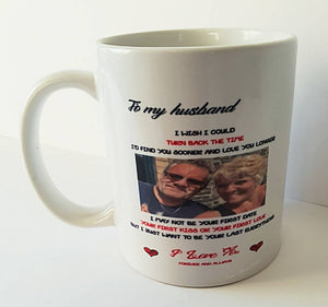 Personalised mug, mothers day, fathers day, birthday gifts, photo mugs, wedding gifts, mrs and mrs, mr & mr, anniversary, thank you, teacher