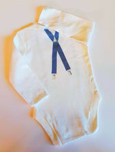 Load image into Gallery viewer, Baby Vest - boys -bow tie and braces
