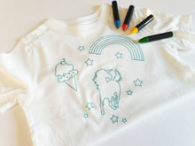 Load image into Gallery viewer, Children&#39;s colouring in T-shirt sets
