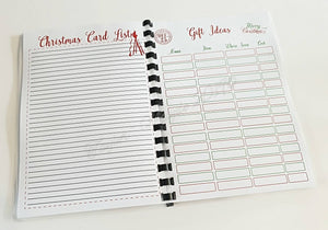 Personalised Handmade Christmas Planner