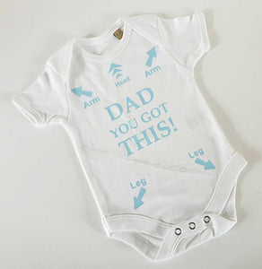 Baby vests 'DAD you got this'
