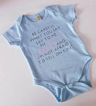 Load image into Gallery viewer, Don&#39;t messy with my auntie baby vest, child&#39;s tshirt, kids clothing, fun tops, humourous baby clothing, new baby, baby boy, baby girl, twins
